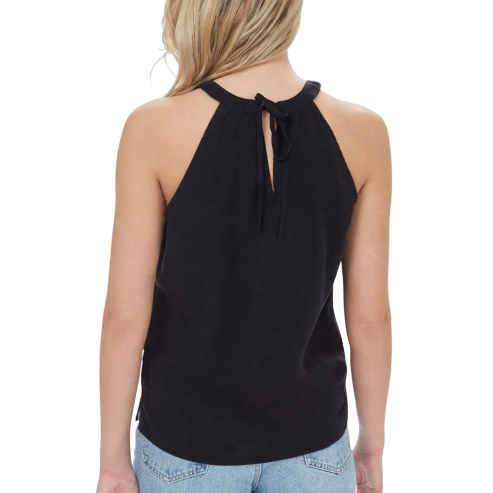 Tentree Delta Halter Style Tank Black Tencel Sleeveless Top sz Large NWT - Picture 5 of 11